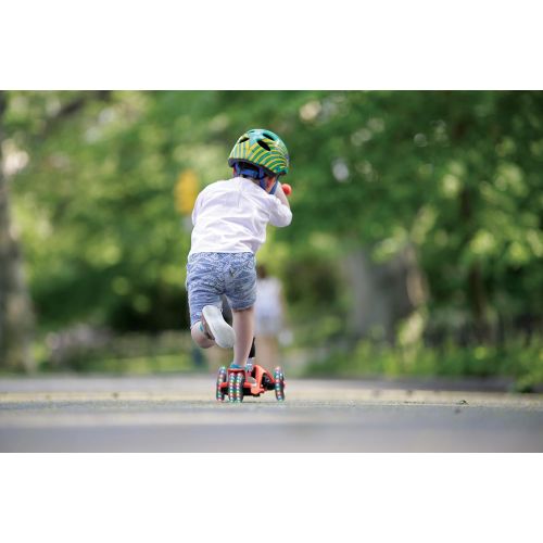  Jetson Twin 4-Wheel Folding Kick Scooter for Toddler and Kids - Unique Dual Rear Wheel Adds Stability - Rolling Wheels Light up with Colorful LEDs - Easy Assembly