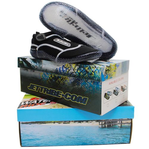  Jettribe Rec R-14 Ride Shoes PWC Jetski Ride & Race Jet Ski Gear (BlackBlack, 12)