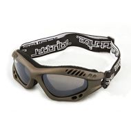 Jettribe Expert Goggles Gun Metal Frame/Smoke Lens + Case Sunglasses Floating Water Jet Ski Goggles Sport Designed for Kite Boarding, Surfer, Kayak, Jetskiing Anti-Fog