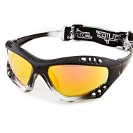 Jettribe Pro Goggles Black Fade Frame Revo Lens + Storage Case PWC Jetski Racer Anti-Fog