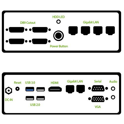  Jetway JBC390F541XA Intel Celeron J1900 w6 Intel LAN Ports Networking Appliance