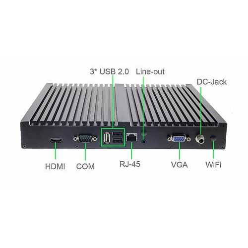  Jetway JBC511F9K Thin Mini-ITX Fanless Embedded Barebone