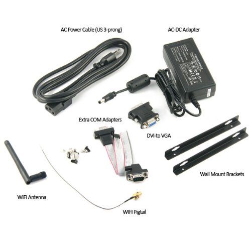  Jetway JBC372 Mini Embedded Barebone Kit w Dual LAN & Dual COM, JBC372F36W-2600-B