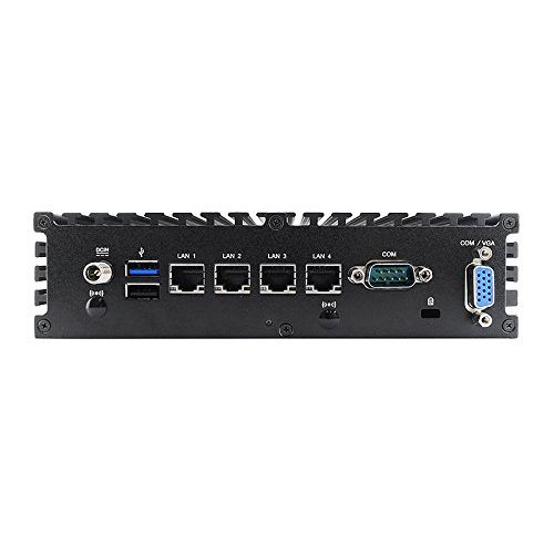  Jetway JBC375F533W-19B4-B Fanless Embedded Network Appliance Celeron J1900  4GB DDR3L  4 Intel LAN