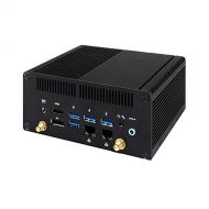 Jetway HBFCU792CW-7100-B Fanless Mini PC w/Intel Kaby Lake-U Core i3-7100U, Dual Intel LAN