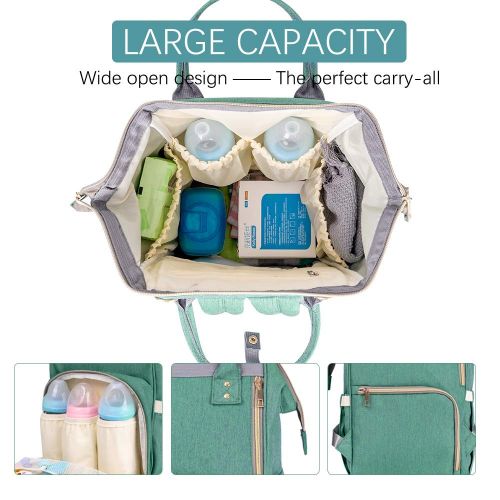  [아마존베스트]Jewelvwatchro Diaper Backpack, Large Capacity Baby Bag, Multi-Function Travel Backpack Nappy Bags, Nursing Bag, Fashion Mummy, Roomy Waterproof for Baby Care, Stylish and Durable by Jewelvwatchr