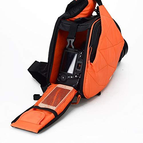  CameraVideo Bags - Caden Waterproof Travel Small DSLR Shoulder Camera Bag with Rain Cover Triangle Sling Bag for Sony Nikon Canon Digital Camera K1 - by Jhin Stella - 1 PCs