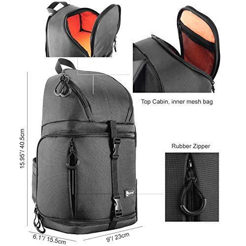  CameraVideo Bags - Camera Sling Bag Shoulder Cross DSLR Case Waterproof wRain Cover Soft Padded Stylish Travel Tripod Men Women Bag Backpack - by Jhin Stella - 1 PCs