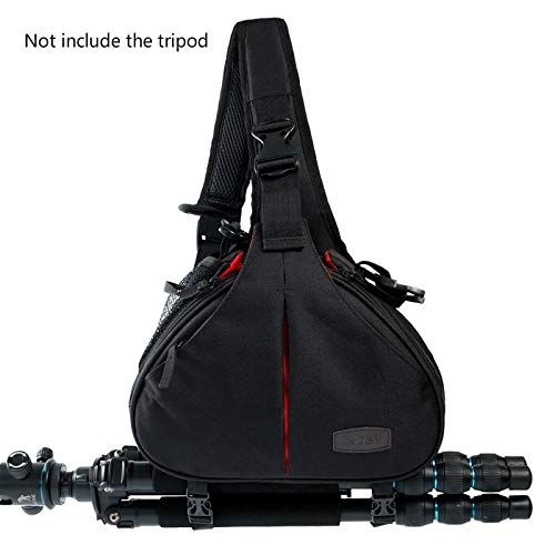  CameraVideo Bags - Caden Waterproof Travel Small DSLR Shoulder Camera Bag with Rain Cover Triangle Sling Bag for Sony Nikon Canon Digital Camera K1 - by Jhin Stella - 1 PCs