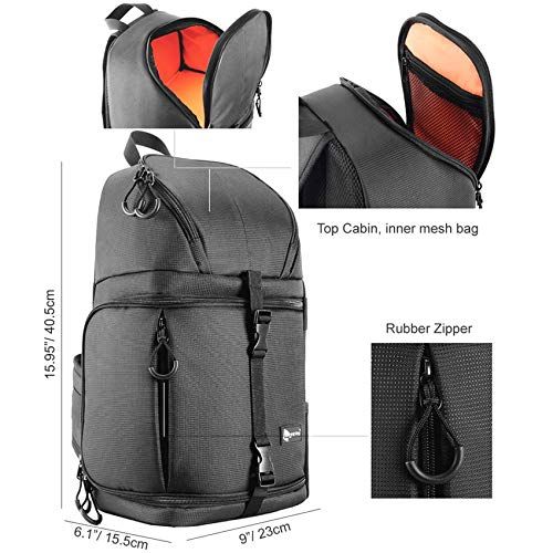  CameraVideo Bags - Photo Camera Sling Bag Shoulder Cross Digital Case Waterproof wRain Cover DSLR Soft Men Women Bag for Canon Nikon Sony SLR - by Jhin Stella - 1 PCs