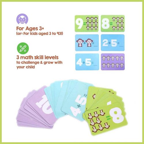  [아마존베스트]J-hong Monkey Balance Math Game for Girls & Boys | Fun, Educational Children’s Gift & Kids Toys STEM Learning Ages 3+ (65-Piece Set)