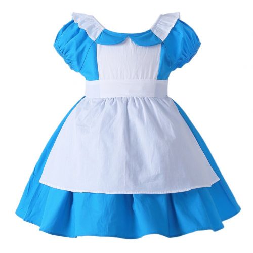  JiaDuo Little Girls Princess Alice Dress Up Cotton Halloween Costumes