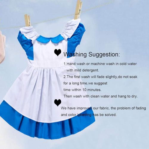  JiaDuo Little Girls Princess Alice Dress Up Cotton Halloween Costumes