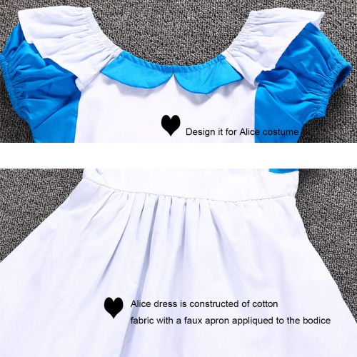  JiaDuo Little Girls Princess Alice Dress Up Cotton Halloween Costumes