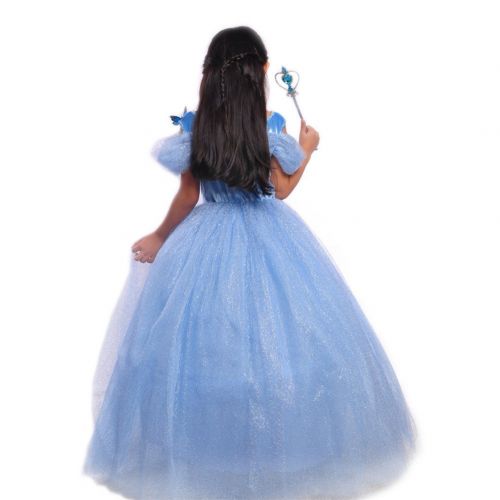  JiaDuo Girls Princess Cinderella Dress Butterfly Party Costumes