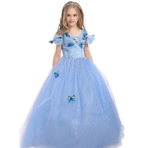  JiaDuo Girls Princess Cinderella Dress Butterfly Party Costumes
