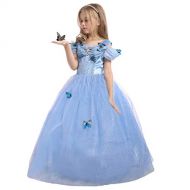 JiaDuo Girls Princess Butterfly Dress Party Dress Up Costume