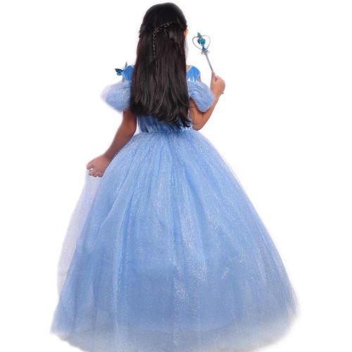  JiaDuo Girls Princess Butterfly Dress Party Dress Up Costume