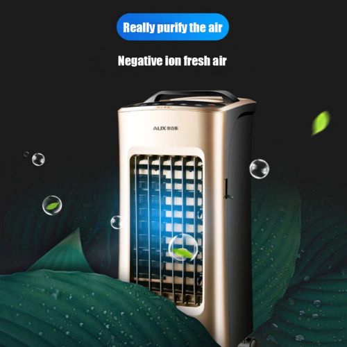  JiaQi Personal Air Cooler,Air Conditioner Fan,Portable Office Air Conditioner Cooling Humidification-Golden