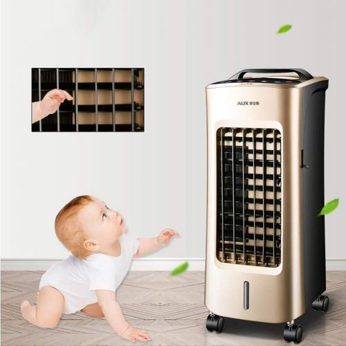  JiaQi Personal Air Cooler,Air Conditioner Fan,Portable Office Air Conditioner Cooling Humidification-Golden