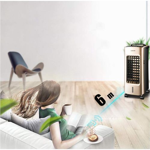  JiaQi Personal Air Cooler,Air Conditioner Fan,Portable Office Air Conditioner Cooling Humidification-Golden