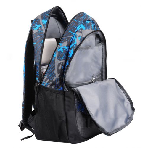  JiaYou Boy Girl Unisex 20L Fashion School Bag Backpack with Florescent Mark 3 Sets/2 Sets (20L, USB ColorG 3 Sets)