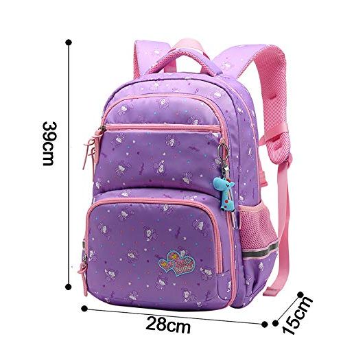  JiaYou Girl Multipurpose Dot Primary Junior High University School Bag Bookbag Backpack (27Liters, Orange)