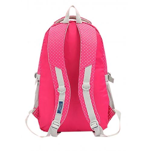  JiaYou Girl Multipurpose Dot Primary Junior High University School Bag Bookbag Backpack (27Liters, Orange)