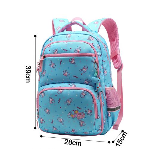  JiaYou Girl Multipurpose Dot Primary Junior High University School Bag Bookbag Backpack (27Liters, Orange)