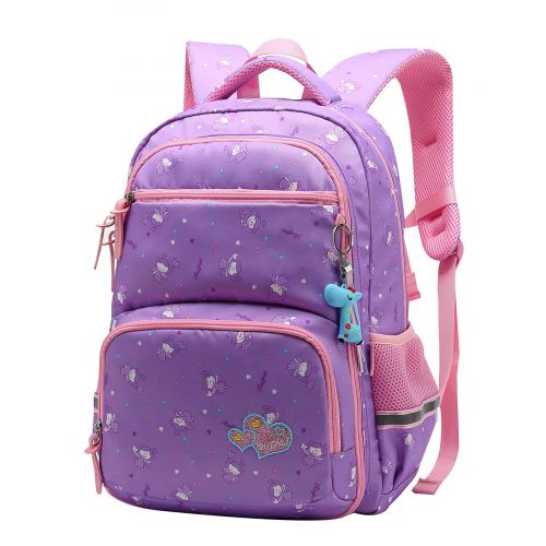  JiaYou Girl Multipurpose Dot Primary Junior High University School Bag Bookbag Backpack (27Liters, Orange)