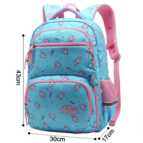  JiaYou Girl Multipurpose Dot Primary Junior High University School Bag Bookbag Backpack (27Liters, Orange)