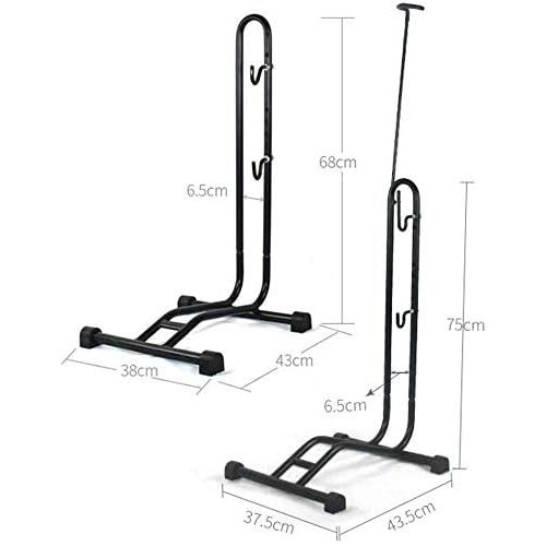  Jialixing 2020 Upgrade Bike Stand Vertical Bike Rack,Upright Bicycle Floor Stand,Free Standing Adjustable Bike Garage Rack for Indoor Mountain/Road Bike Storage, Space Saving