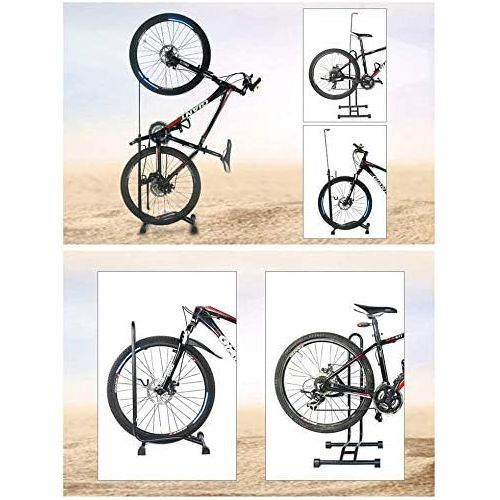  Jialixing 2020 Upgrade Bike Stand Vertical Bike Rack,Upright Bicycle Floor Stand,Free Standing Adjustable Bike Garage Rack for Indoor Mountain/Road Bike Storage, Space Saving