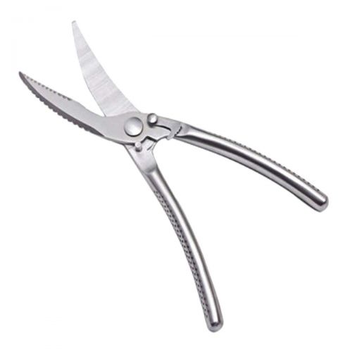  Jiansheng Scissors, Stainless Steel Chicken Bone Scissors For Home Kitchen, Free Magnetic Scissors Holder, Scraping Knife Silver 26.5cm (Color : Silver, Size : 26.5cm)