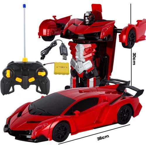  Jiaxun Manlin Remote Control Transformer Car Gesture Induction Transformer Electric Toy Car