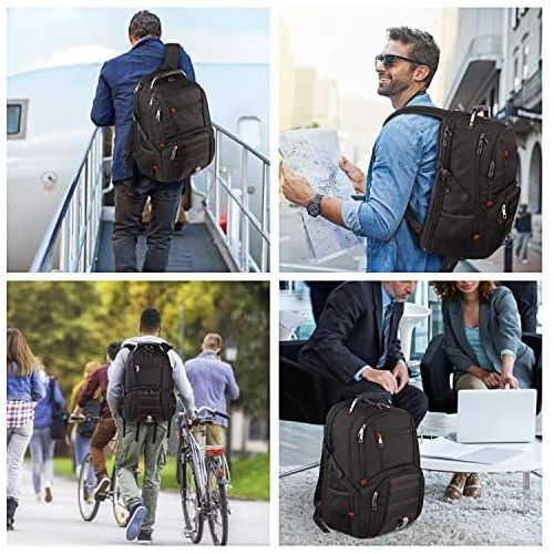  [아마존베스트]Jiefeike Travel Laptop Backpack,Extra Large Capacity TSA Friendly Anti Theft Backpacks with USB Charging Port,Water-Resistant Men Women Business College Student Computer Bookbag Fits 17 Inc