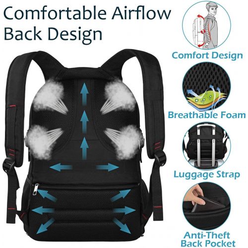  [아마존베스트]Jiefeike Travel Laptop Backpack,Extra Large Capacity TSA Friendly Anti Theft Backpacks with USB Charging Port,Water-Resistant Men Women Business College Student Computer Bookbag Fits 17 Inc