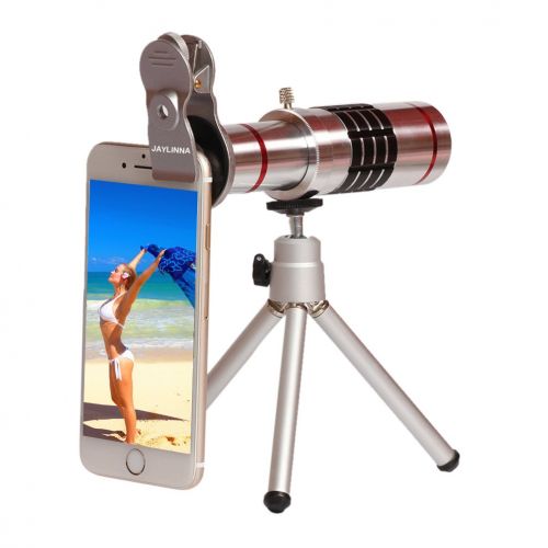  Jielin Jaylinna Generic 18X Mobile Phone Telescope Metal Clip Camera Lens for Smartphones with Tripod