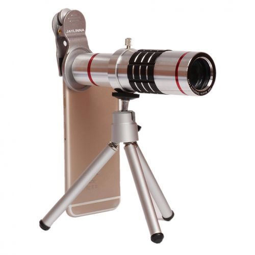  Jielin Jaylinna Generic 18X Mobile Phone Telescope Metal Clip Camera Lens for Smartphones with Tripod