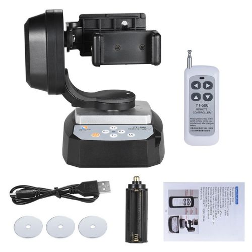  Jili Online YT-500 Remote Control Motorized Pan Tilt Head for Gopro SLR Camera Cellphone