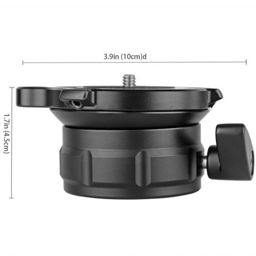  Jili Online KINGJOY Professional Tripod Leveling Ball Head Base with Bubble Level for CanonNikonOther DSLR Cameras with 14 Thread