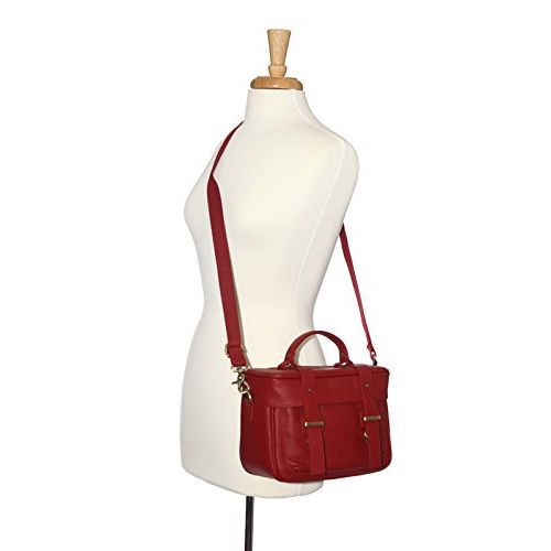  Jill.e Designs Jack by Jill-e Designs, Juliette All Leather Camera Bag, Red (464033)