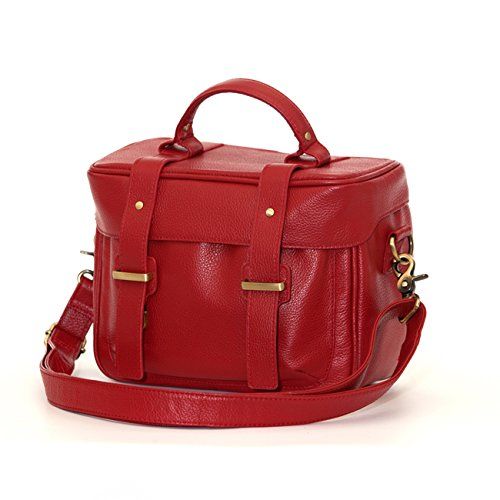  Jill.e Designs Jack by Jill-e Designs, Juliette All Leather Camera Bag, Red (464033)