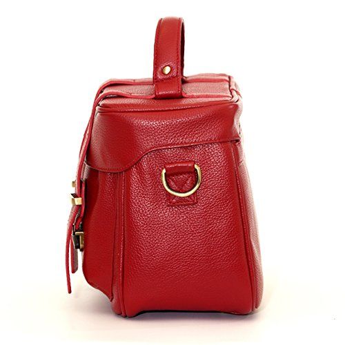  Jill.e Designs Jack by Jill-e Designs, Juliette All Leather Camera Bag, Red (464033)