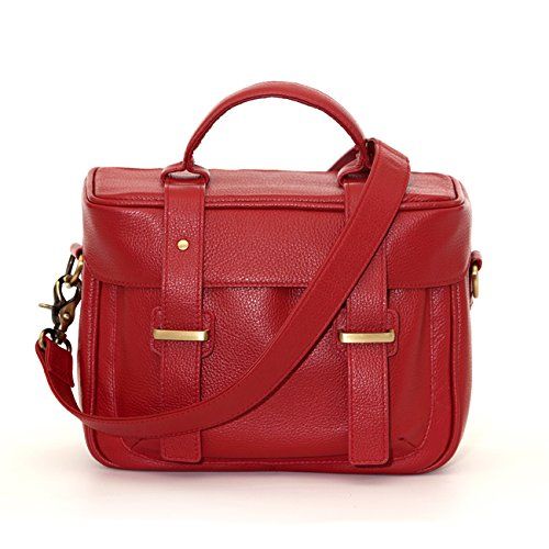  Jill.e Designs Jack by Jill-e Designs, Juliette All Leather Camera Bag, Red (464033)