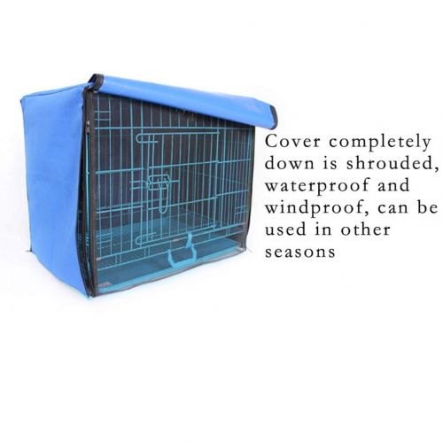  Jim Hugh Dog Cage Cover Foldable Anti-Mosquito Tent Waterproof Oxford Pet Crate Cover for Wire Crate Dog Kennel Cage Blanket Without Cage