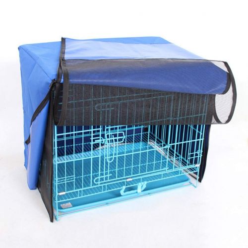  Jim Hugh Dog Cage Cover Foldable Anti-Mosquito Tent Waterproof Oxford Pet Crate Cover for Wire Crate Dog Kennel Cage Blanket Without Cage