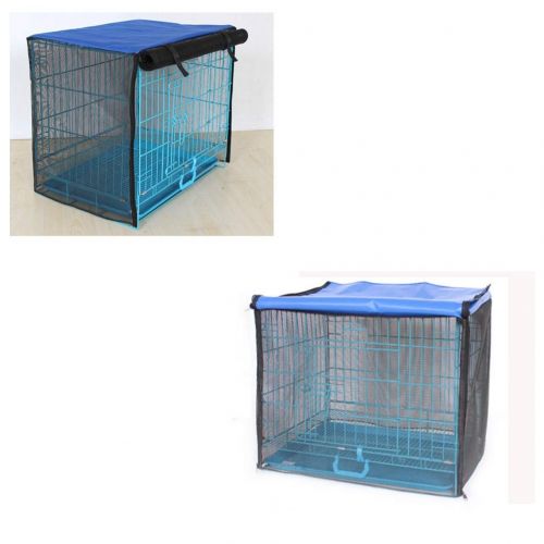  Jim Hugh Dog Cage Cover Foldable Anti-Mosquito Tent Waterproof Oxford Pet Crate Cover for Wire Crate Dog Kennel Cage Blanket Without Cage