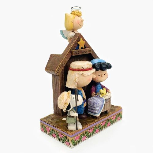  Jim Shore for Enesco Peanuts by Jim Shore Peanuts Christmas Pageant Stone Resin Figurine, 7.5”