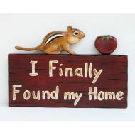 JimHarmonDesigns Garden Sign, Chipmunk Garden Sign, I finally Found my Home, Garden Sweet Garden